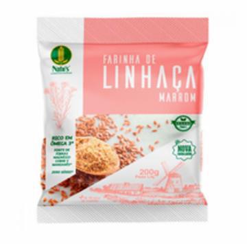 FARINHA LINHACA NATUS MARROM 200G