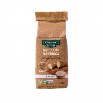 FARINHA MANDIOCA ORGANIC BRANCA NATURAL 500G