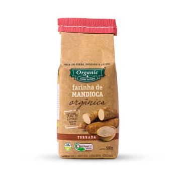 FARINHA MANDIOCA ORGANIC TORRADA NATURAL 500G