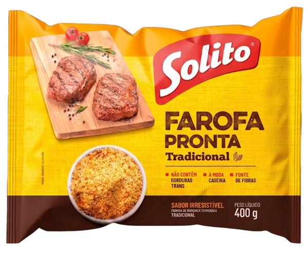 FAROFA PRONTA SOLITO TRADICIONAL 400G