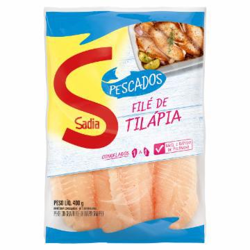 FILE DE TILAPIA SADIA CONGELADO 400G