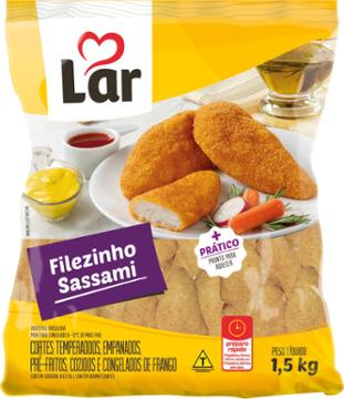 FILEZINHO FRANGO SASSAMI LAR EMPANADO 1,5KG