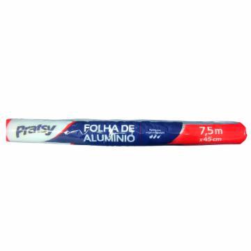 FOLHA DE  ALUMINIO PRATSY 45CM/7.5M