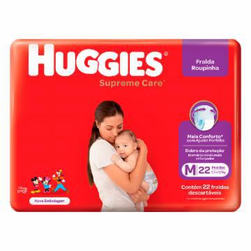 FRALDA HUGGIES INFANTIL DISNEY ROUPINHA JUMBO M COM 22