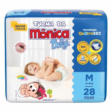 FRALDA TURMA DA MONICA INFANTIL JUMBO M C/28