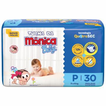 FRALDA TURMA DA MONICA INFANTIL JUMBO P C/30