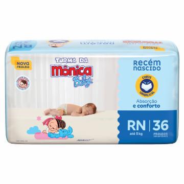 FRALDA TURMA DA MONICA INFANTIL JUMBO RN C/36