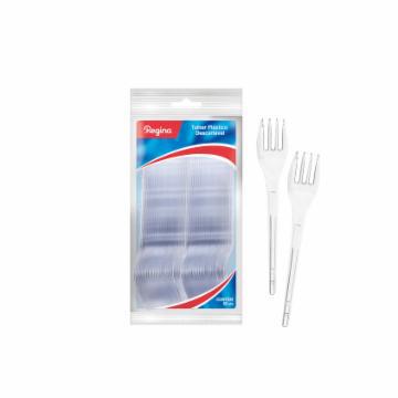GARFO REGINA PLASTICO CRISTAL C/50