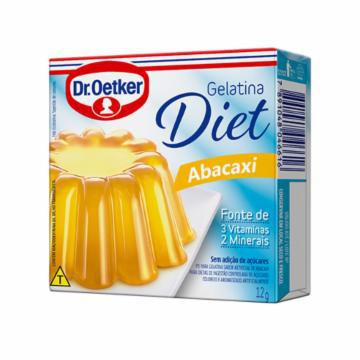 GELATINA DR OETKER DIET ABACAXI 12G