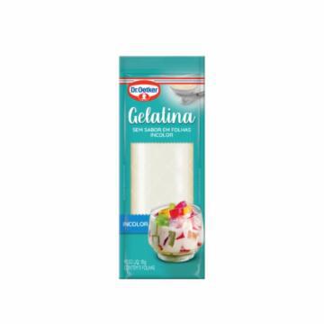 GELATINA DR OETKER FOLHA INCOLOR 10G