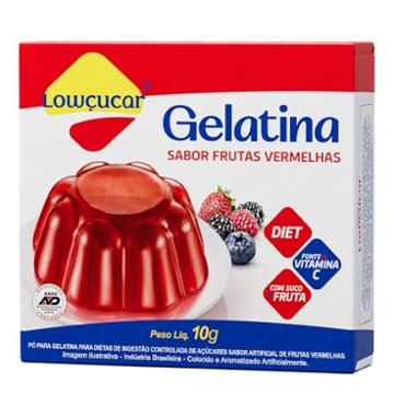 GELATINA LOWÇUCAR FRUTAS VERMELHAS DIET 10G