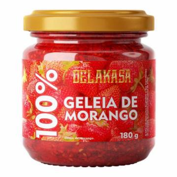 GELEIA DELAKASA 100% MORANGO ZERO ACUCAR 180G