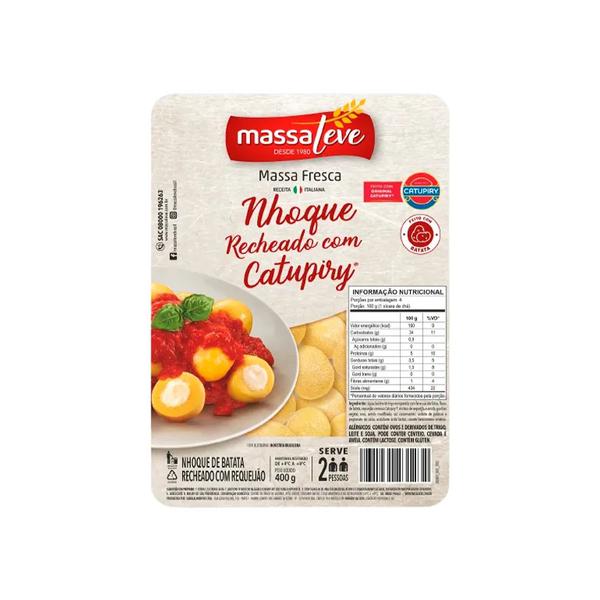 GNOCCHI MASSA LEVE RECHEADO COM CATUPIRY 400G