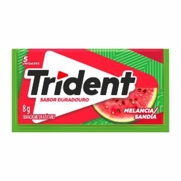 GOMA MASCAR TRIDENT MELANCIA 8G