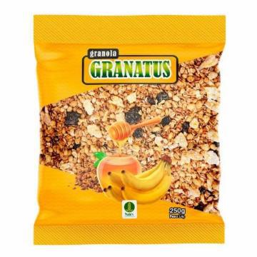 GRANOLA GRANATUS CEREAIS/BANANA/MEL 250G