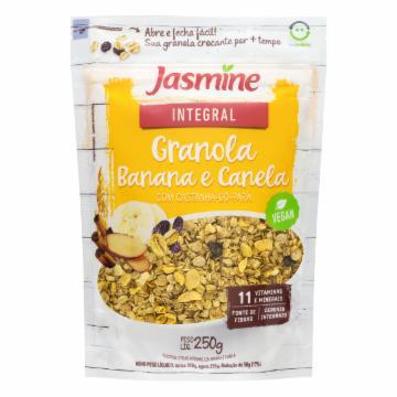 GRANOLA JASMINE INTEGRAL BANANA E CANELA 250G