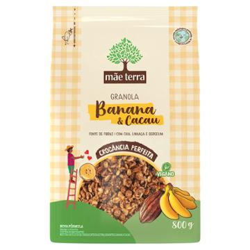 GRANOLA MAE TERRA BANANA E CACAU 800G 