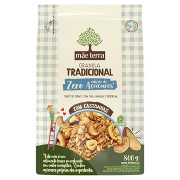 GRANOLA MAE TERRA ZERO ACUCAR 800G