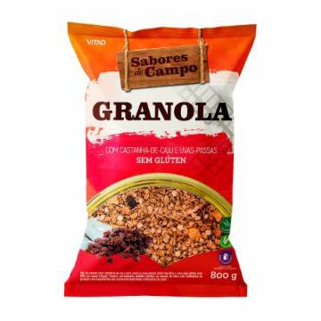 GRANOLA SABORES CAMPO SEM GLUTEN PACOTE 800G