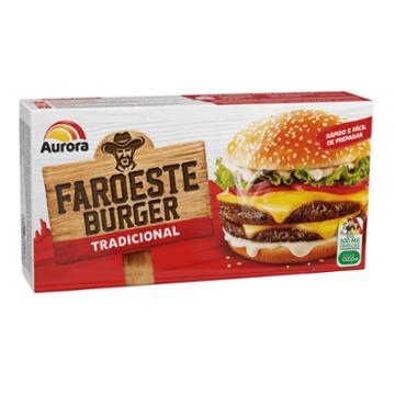 HAMBURGUER AURORA FAROESTE BURGER 672G