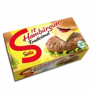 HAMBURGUER BOVINO SADIA TRADICIONAL 672G