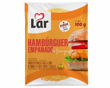 HAMBURGUER LAR FRANGO EMPANADO 100G