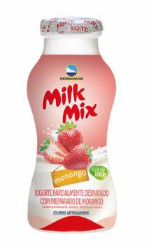 IOGURTE SERRAMAR MILK MIX MORANGO 180G