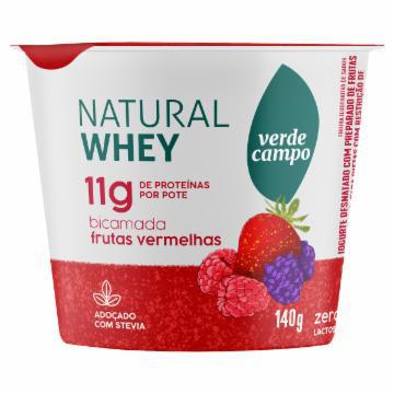 IOGURTE VERDE CAMPO NATURAL WHEY 11G FRUTAS VERMELHAS 140G