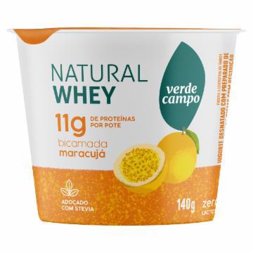 IOGURTE VERDE CAMPO NATURAL WHEY 11G MARACUJA 140G
