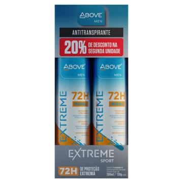 KIT 2 DESODORANTE AEROSOL ABOVE EXTREME SPORT 200ML