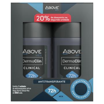 KIT 2 DESODORANTE ROLLON ABOVE DERMACLINICAL MEN 50ML