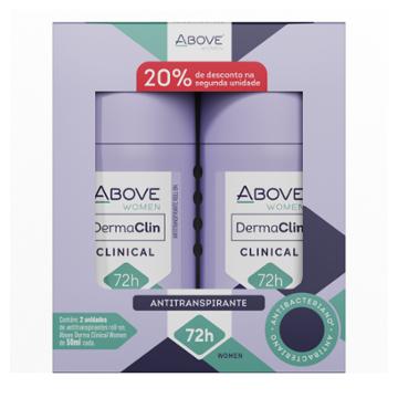 KIT 2 DESODORANTE ROLLON ABOVE DERMACLINICAL WOMEN 50ML