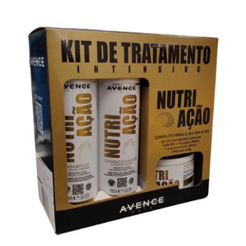 KIT AVENCE HAIR NUTRICAO SHAMPOO+COND 280G MASCARA 240G