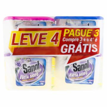 KIT EVITA MOFO LAVANDA SANOL SEC 100G LEVE 4 PAGUE 3 UNIDADES