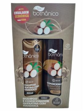 KIT SHAMPOO + CONDICIONADOR TOK BOTHANICO QUEARTINA COM MANDIOCA 400ML