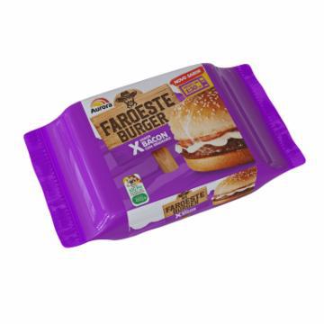 LANCHE AURORA FAROESTE BURGER X-BACON COM REQUEIJAO 145G