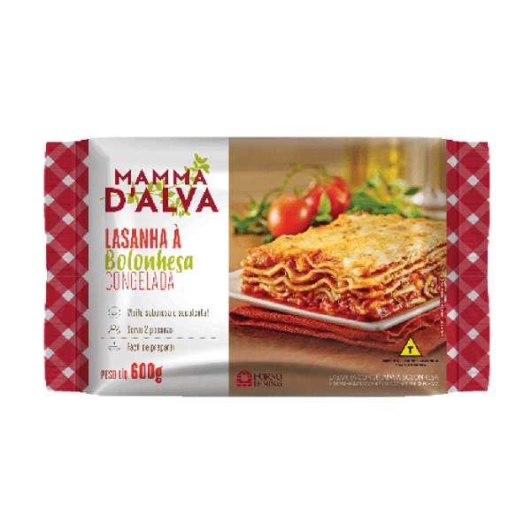 LASANHA MAMMA DALVA BOLONHESA CONGELADA 600G