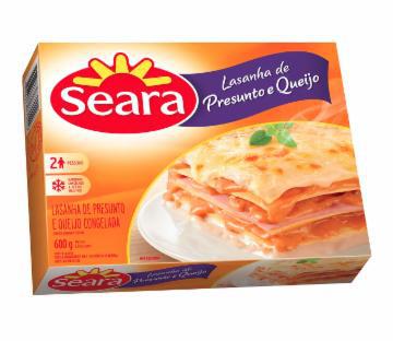 LASANHA SEARA PRESUNTO E QUEIJO 600G