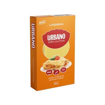 LASANHA URBANO DE MILHO/ARROZ ZERO GLUTEN 250G