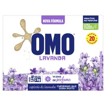 LAVA ROUPAS EM PO OMO LAVANDA 1,6KG