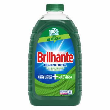 LAVA ROUPAS LIQUIDO BRILHANTE HIGIENE TOTAL 3L