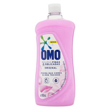 LAVA ROUPAS LIQUIDO OMO ROUPAS FINAS E DELICADAS ORIGINAL 900ML
