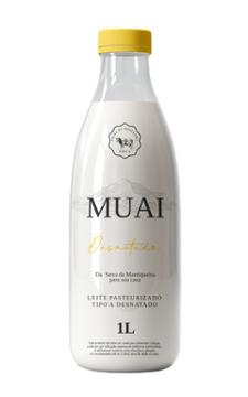 LEITE MUAI PAST DESNATADO GARRAFA 1L