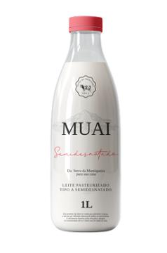 LEITE MUAI PAST SEMI DESNATADO GARRAFA 1L
