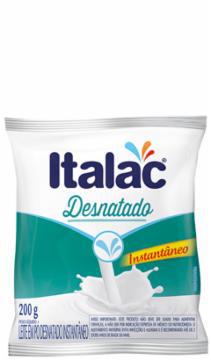 LEITE PO ITALAC DESNATADO INSTANTANEO PCT 200G