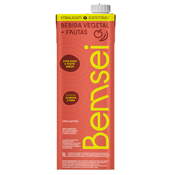 LEITE VEGETAL BEMSEI FRUTAS 1L