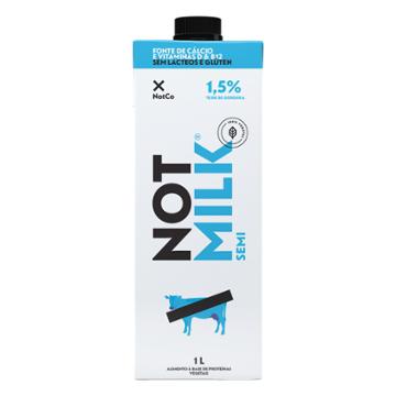 LEITE VEGETAL NOT MILK SEMIDESNATADO 1L