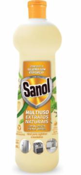 LIMPADOR SANOL MULTIUSO EXTRATOS NATURAIS CAPIM LIMAO & FOLHAS VERDE 500ML