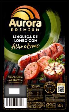 LINGUICA MISTA AURORA LOMBO ALHO E ERVAS PREMIUM 500g