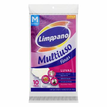 LUVA LIMPPANO DESCARTAVEL M C/10